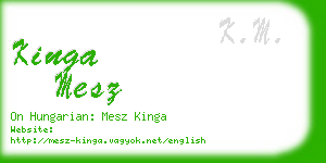 kinga mesz business card